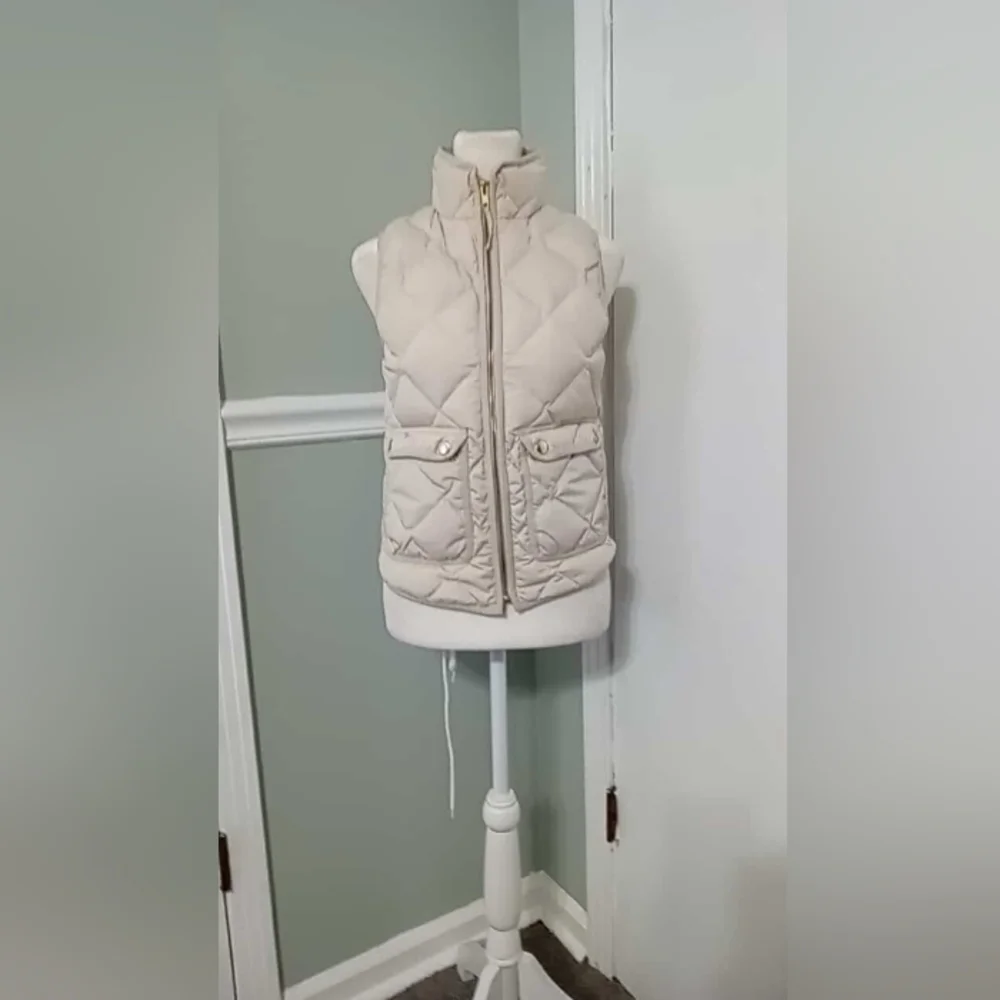 J.Crew Quilted Puffer Down Vest Sz XXSP